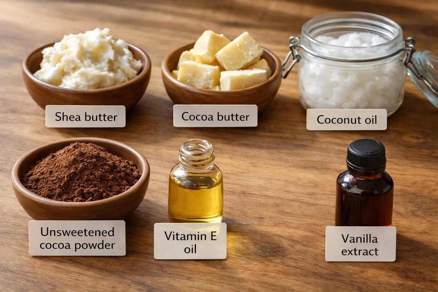 Homemade chocolate body butter 
