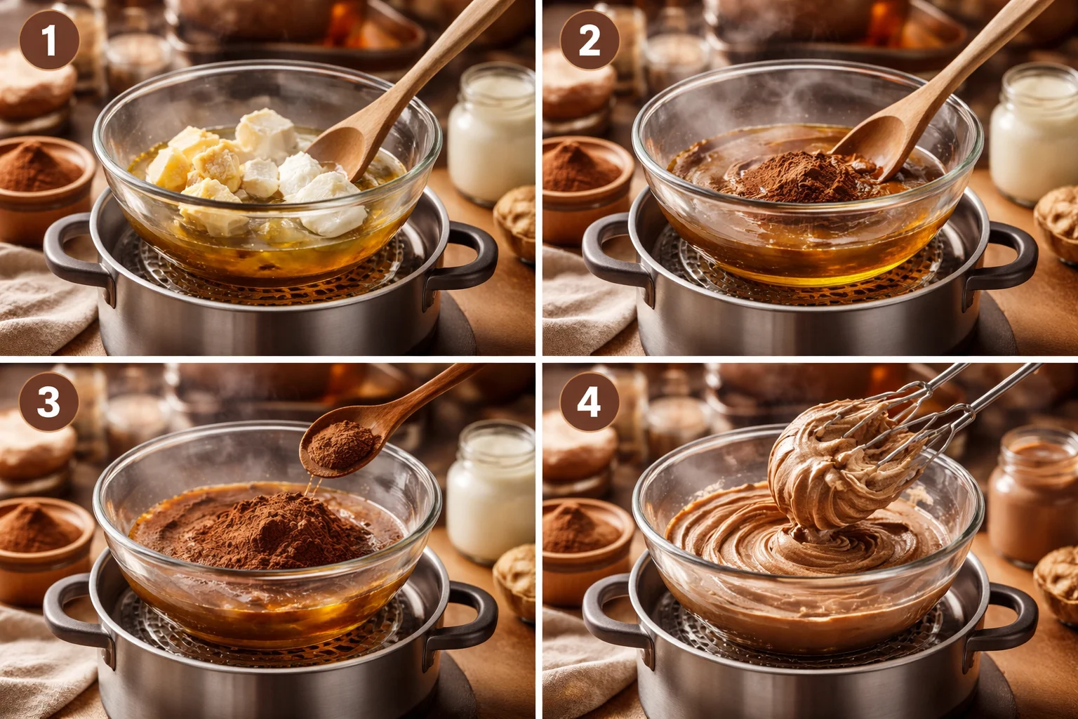 Homemade chocolate body butter 