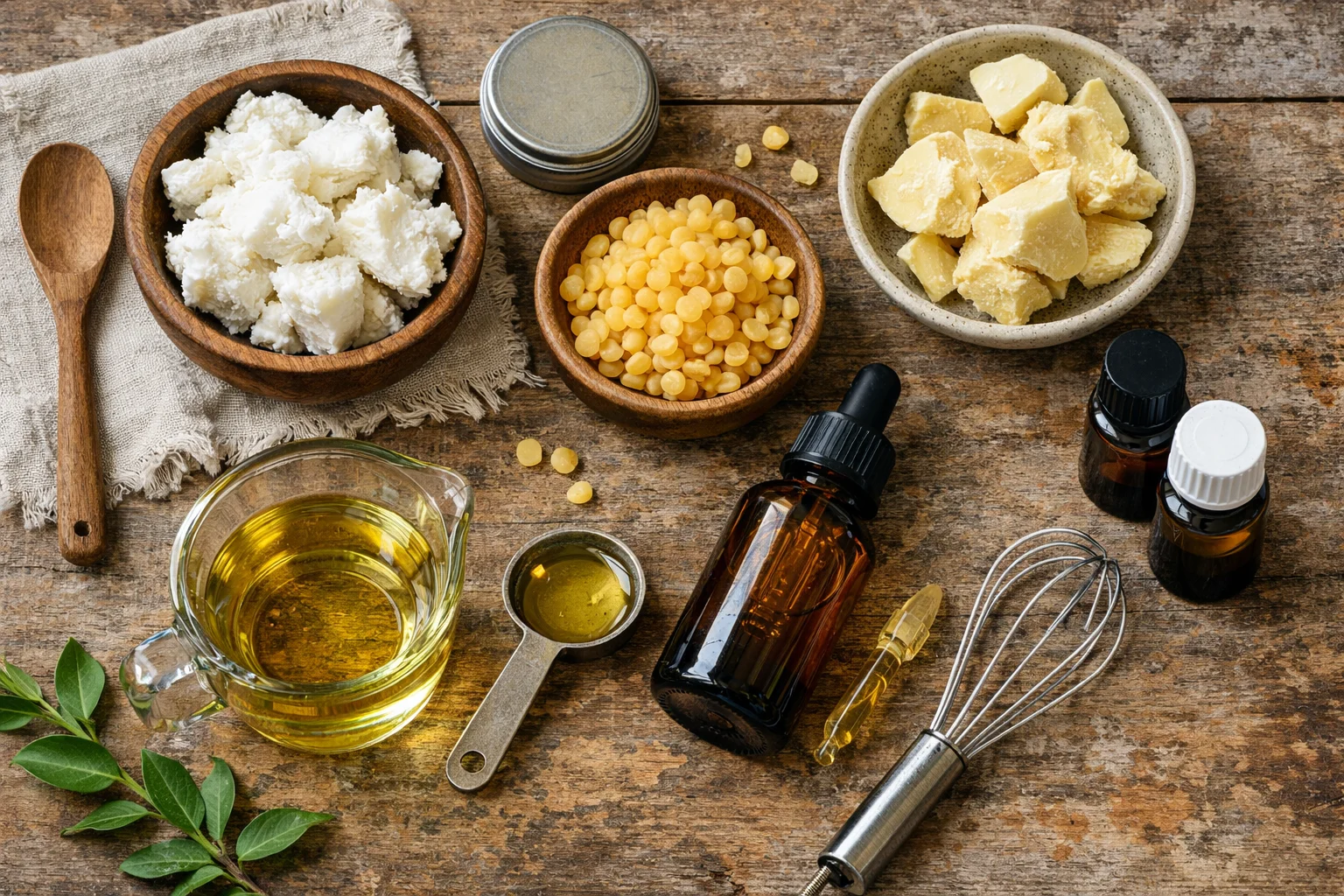 Luxurious homemade body butter recipe with beeswax for deep moisturization.