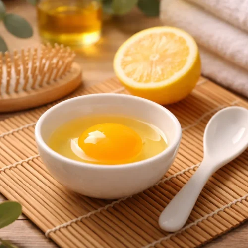 DIY Egg Hair Mask Recipes for shiny, healthy hair with natural ingredients.
