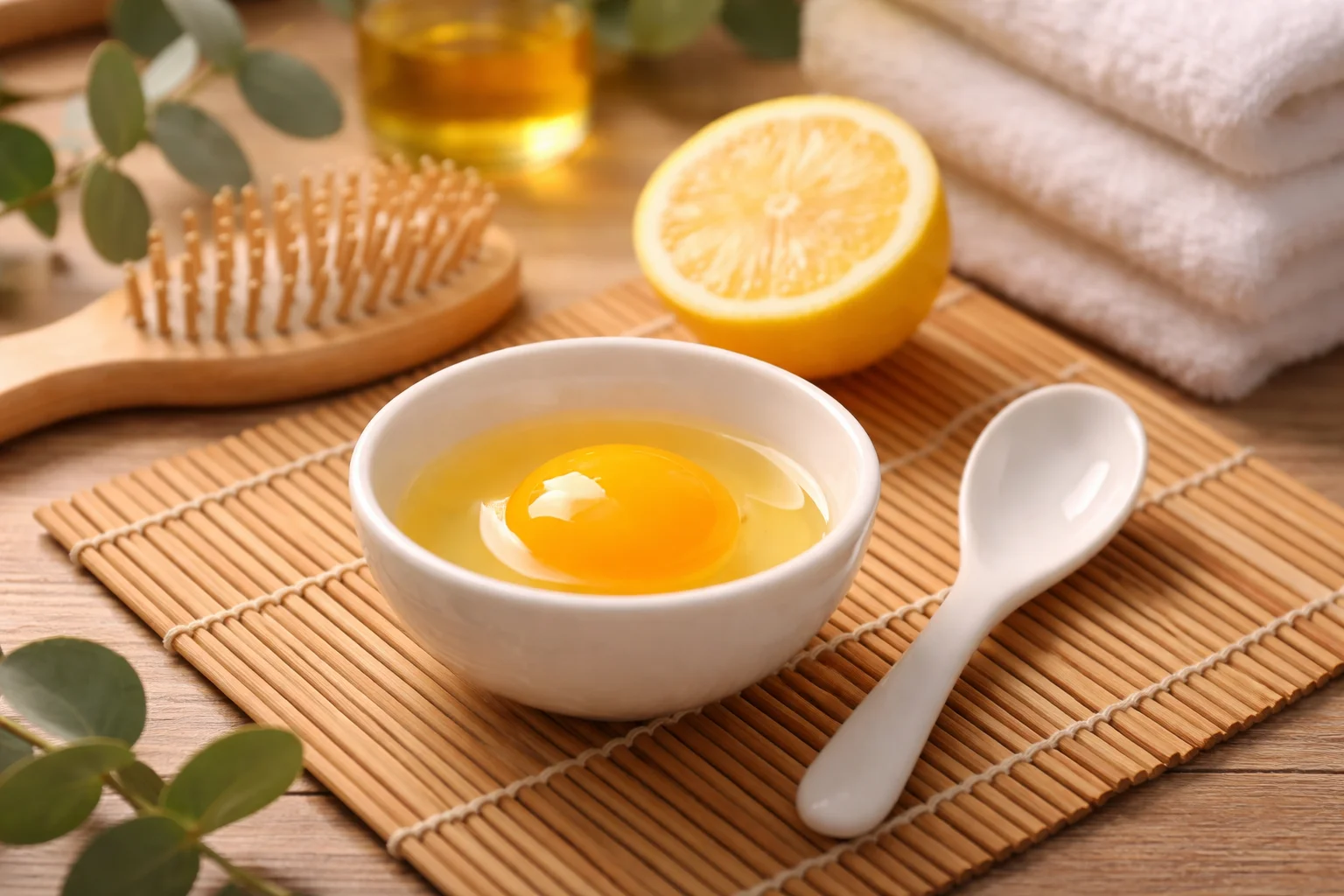 DIY Egg Hair Mask Recipes for shiny, healthy hair with natural ingredients.