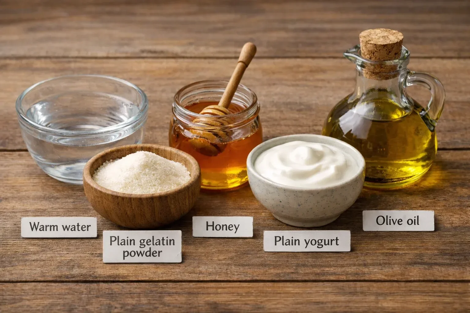 DIY protein hair mask