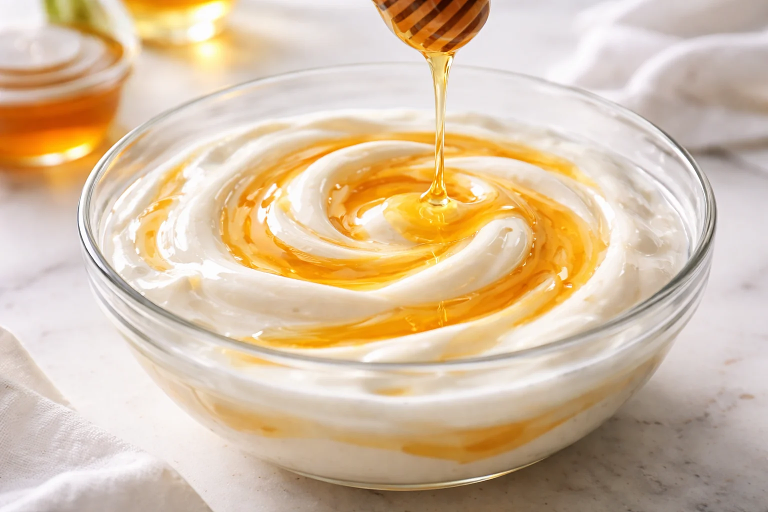 Hydrating yogurt hair mask for dry, frizzy hair recovery and nourishment.