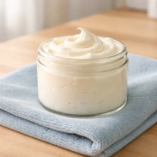 whipped tallow body butter recipe made with grass-fed beef fat for skin hydration.