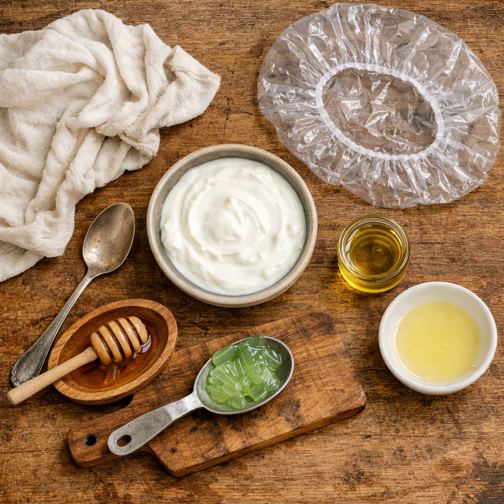 Yogurt Hair Mask for Dandruff