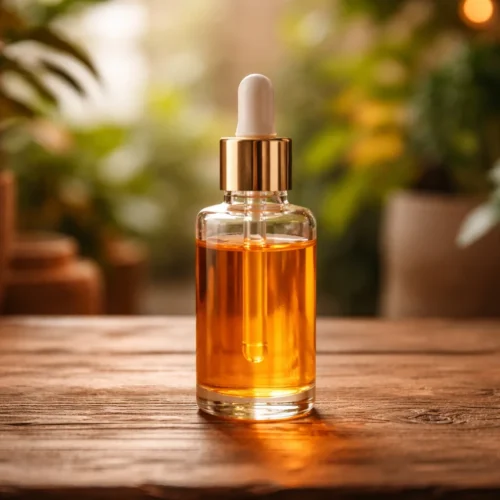Fenugreek and black seed hair spray for nourishing and strengthening hair.