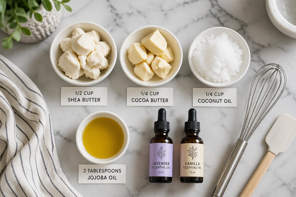 DIY lavender vanilla body butter recipe