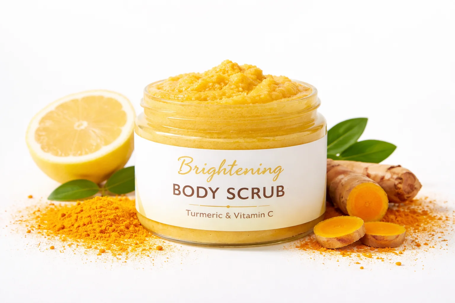 turmeric body scrub for brightening skin