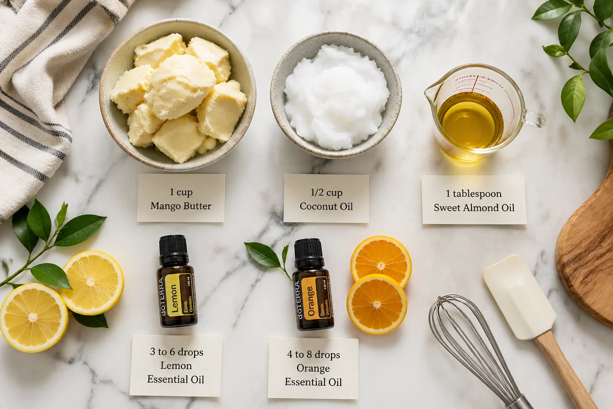 How to Make Refreshing Mango Butter & Citrus Body Butter at Home: Step-by-Step Guide