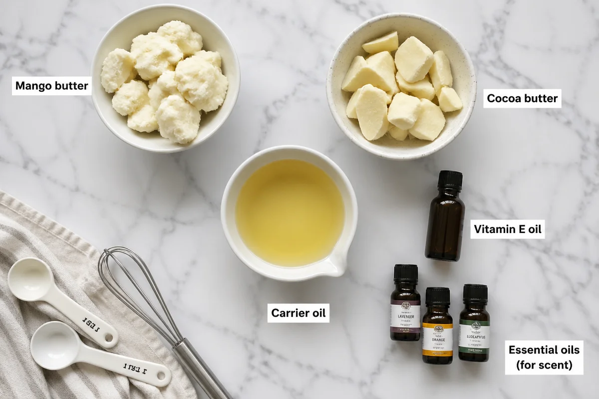 Mango & Cocoa Butter Body Butter Recipe for Deep Hydration